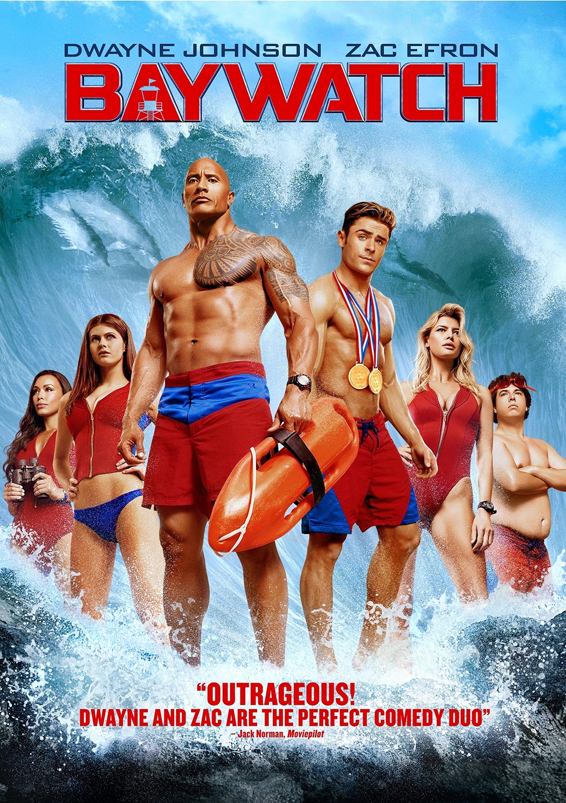 Baywatch (DVD) Dwayne Johnson Zac Efron Alexandra Daddario