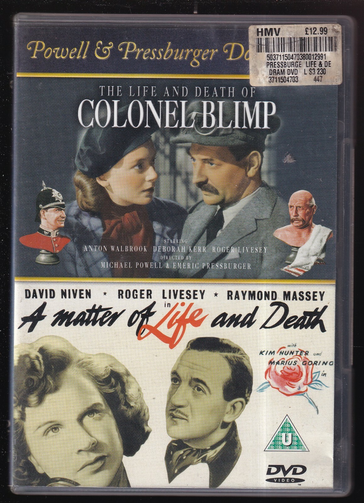 EBOND The Life and Death of Colonel.. A Matter of Life and Death UK DVD D564824