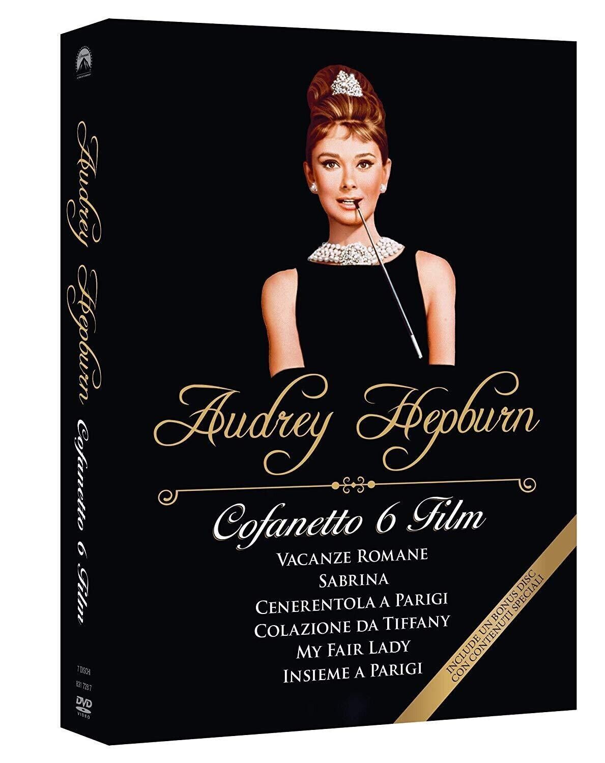 Audrey Hepburn 6 Movie Collection + Bonus Disc 7  dischi DVD NUOVO