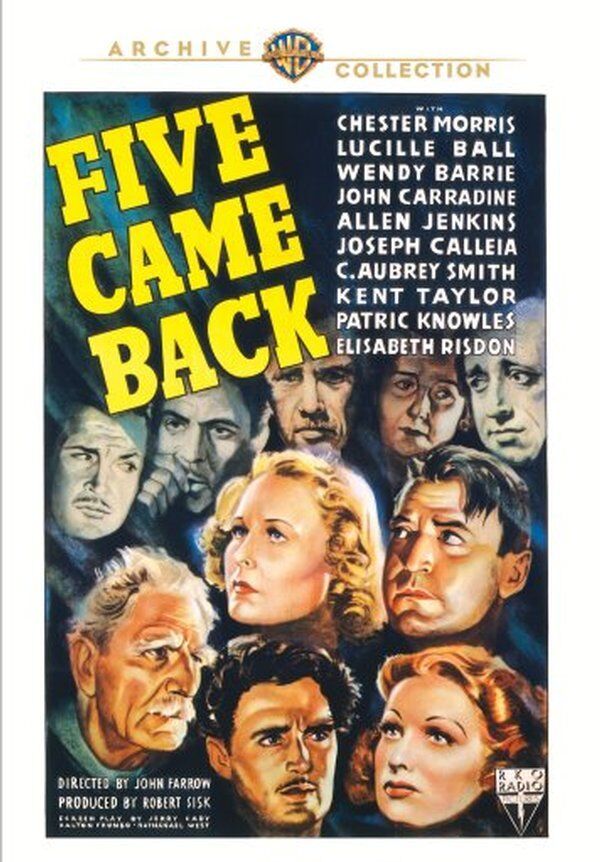 Five Came Back DVD (1939) - Chester Morris, Lucille Ball , John Farrow