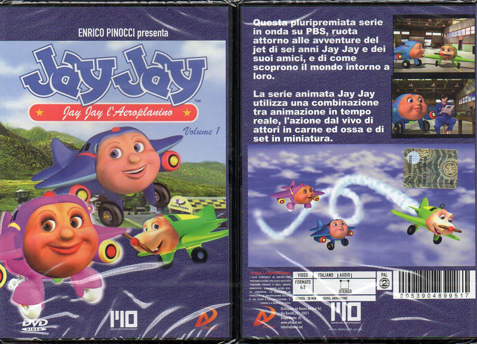 JAY JAY L'AEROPLANINO - VOL. 1 - DVD (NUOVO SIGILLATO)