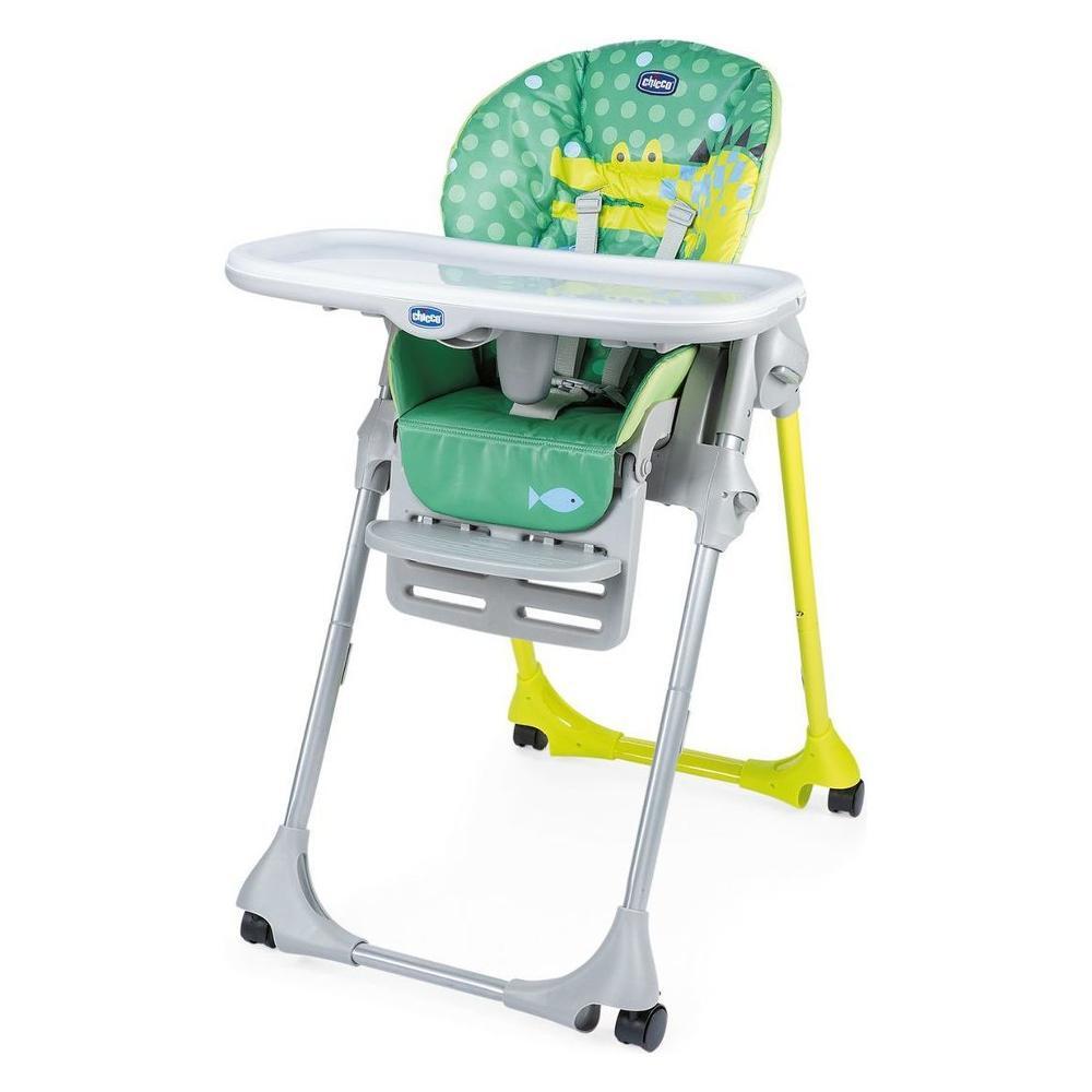 Polly Easy Seggiolone Pappa 7 Regolazioni da 6M a 36M Richiudibile Verde CHICCO