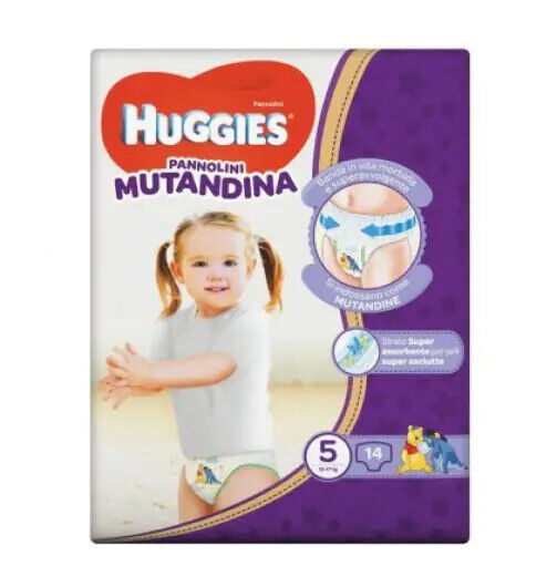 HUGGIES Mutandina Taglia 5 12/17kg 14 Pezzi