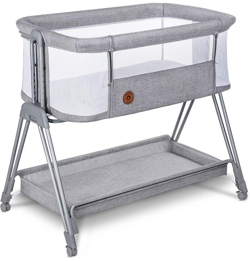 Lionelo Lettino Culla Neonato Campeggio Co-sleeping Concrete Grey - Luna