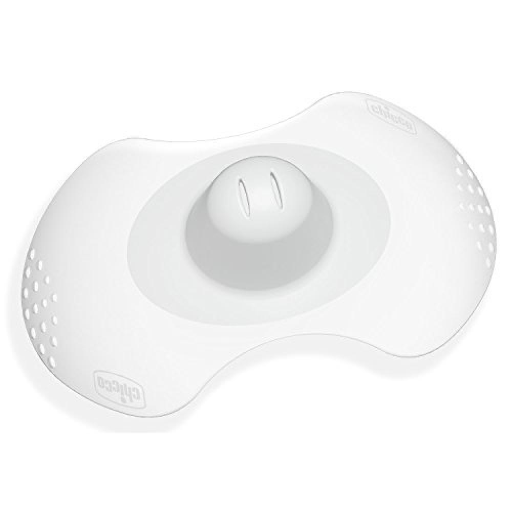 (TG. S/M) Chicco 00009033000000 Paracapezzoli in Silicone, S/M, Bianco - NUOVO