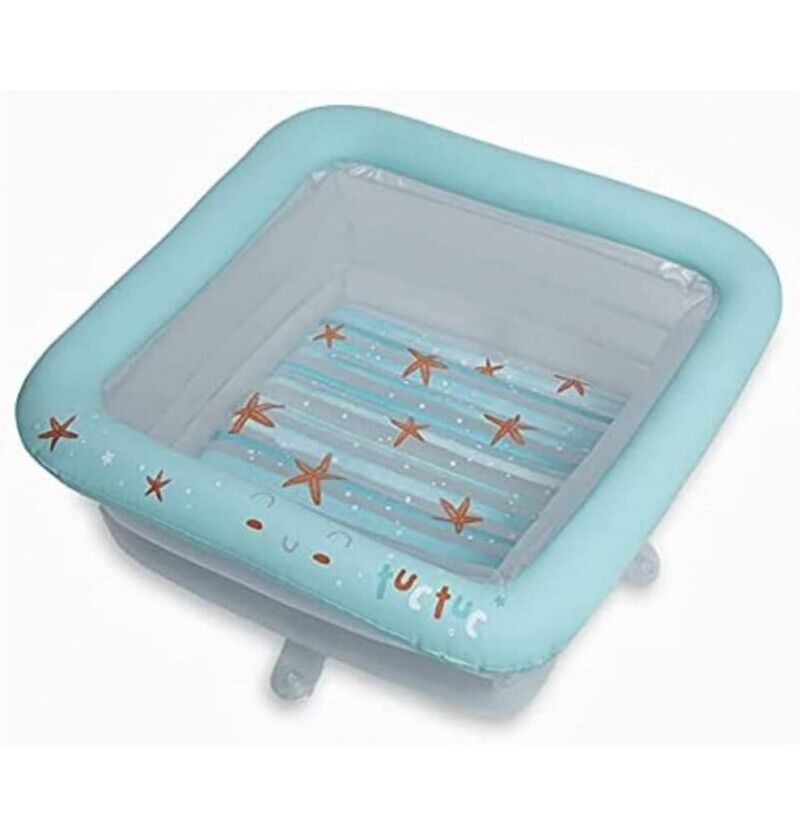 Tuc Tuc Vaschetta bagnetto Neonato per Doccia Gonfiabile Verde Starfish