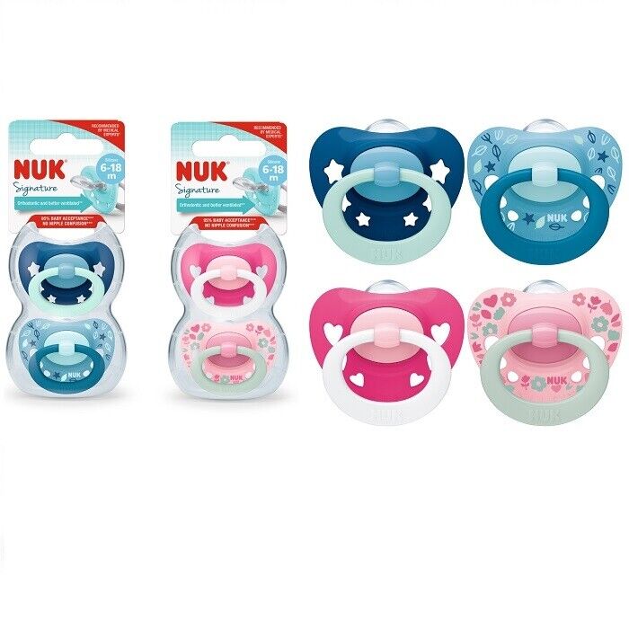 Nuk Ciuccio Succhietto Silicone 6-12 Mesi Confezione da 2 Pezzi