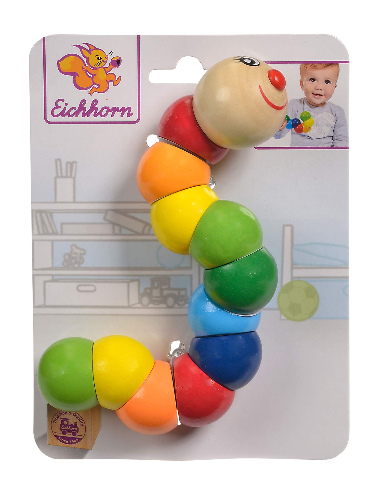 Eichhorn 100003440 Greifling-100003440 Grasping Toy, Colourful, 18,5 cm