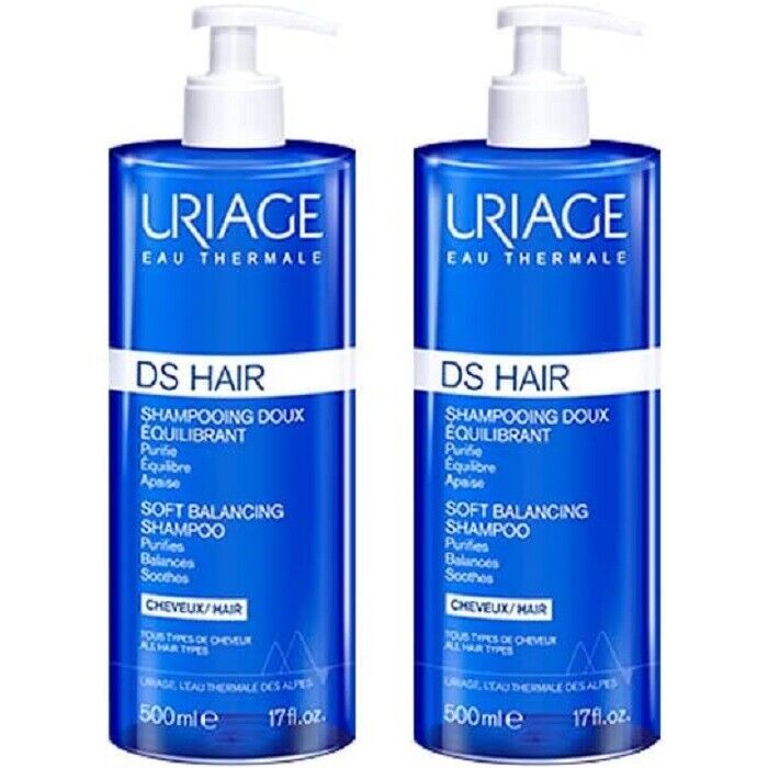 Uriage Ds Hair Shampoo Delicato Riequilibrante per Pelle Sensibile Offerta 2 Con