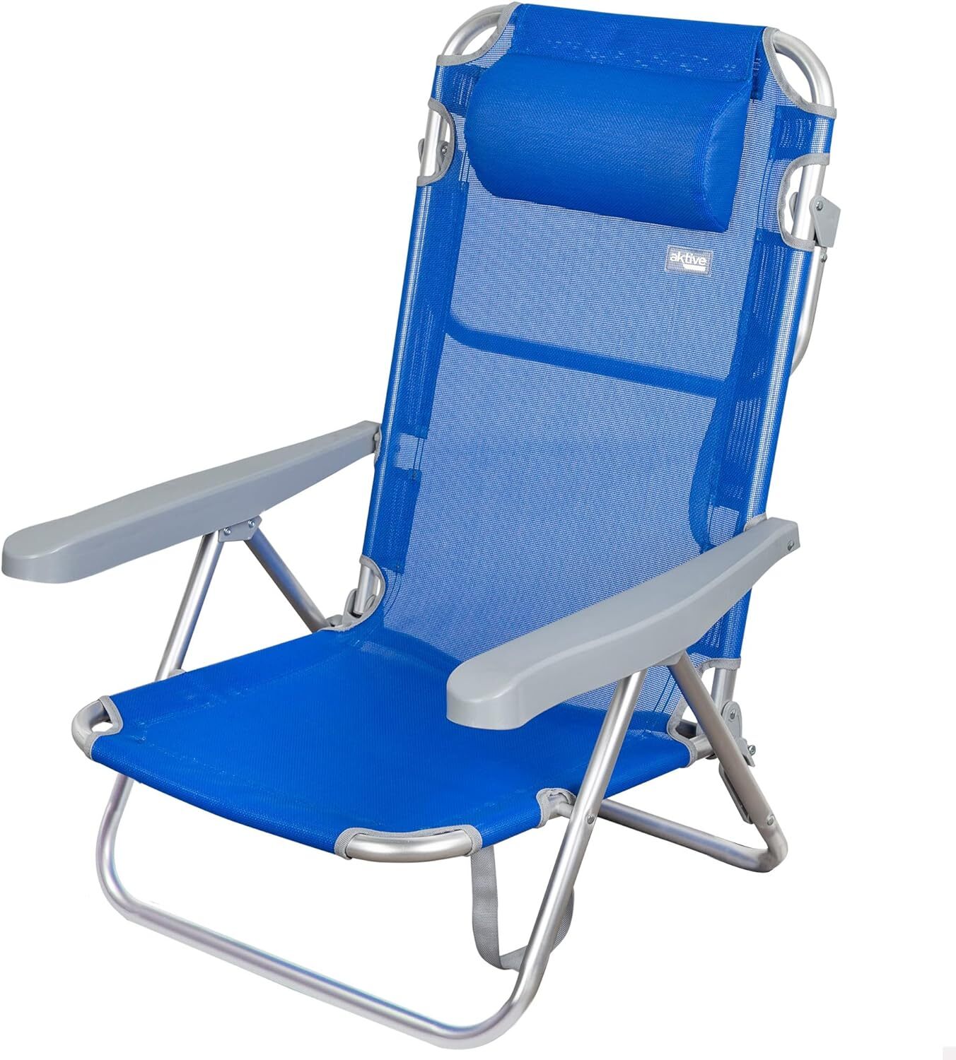AKTIVE - 62608, Sedia da Spiaggia Pieghevole, con Cuscino, Beach, Colore...