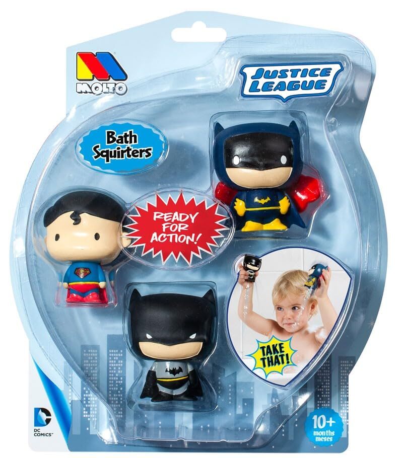 M MOLTO Superhero Set Bath Squirters - Justice League (D4p)