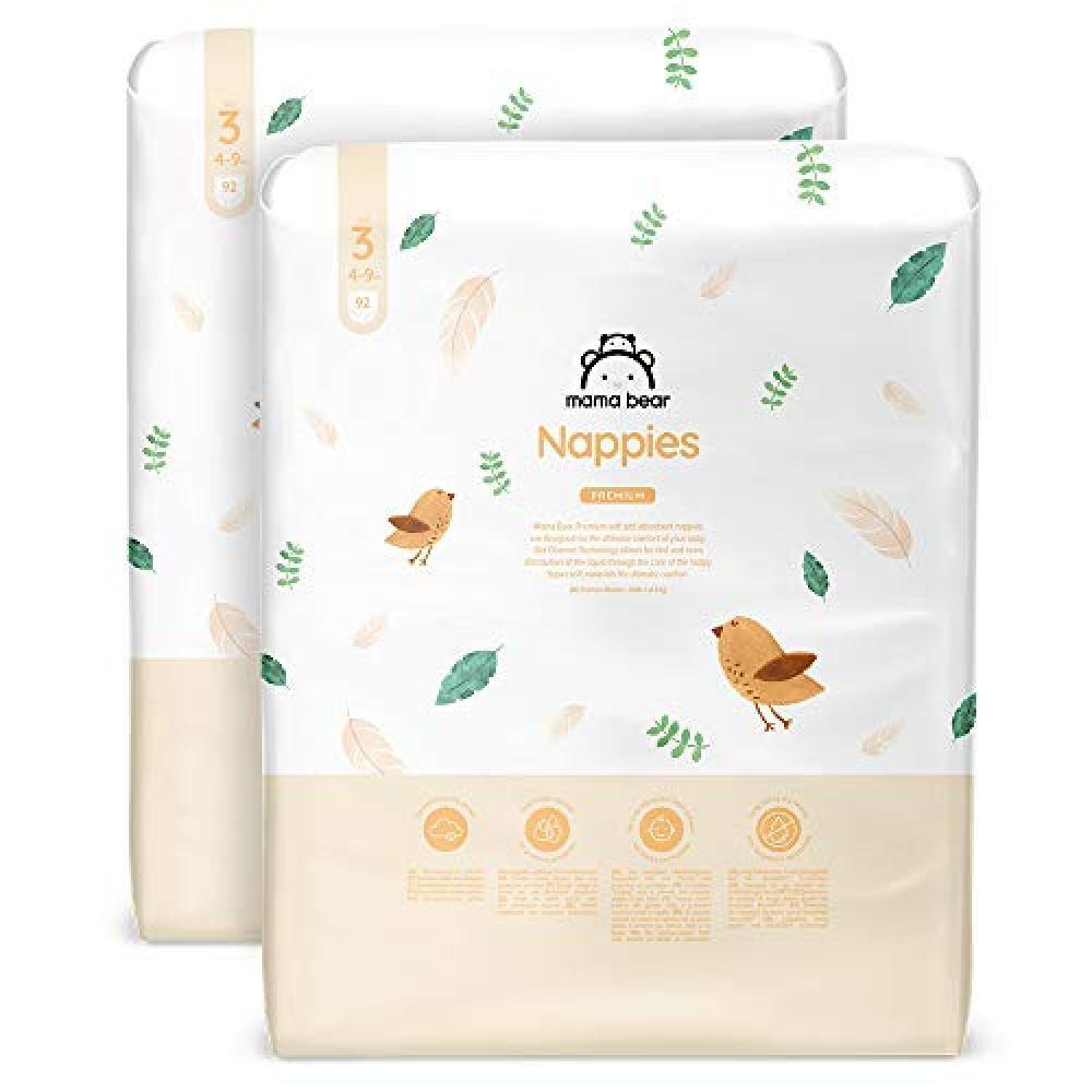 (TG. taglia 3 (184 Pezzi)) Marchio Amazon - Mama Bear, Pannolini premium, taglia