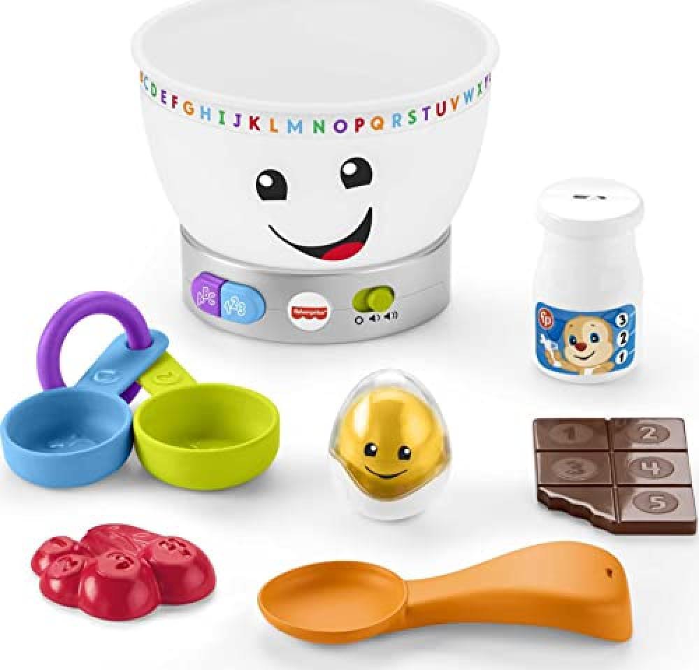 (TG. 14 x 14 x 14 cm) Fisher-Price- Laugh & Learn Magic-Ciotola per mescolare i