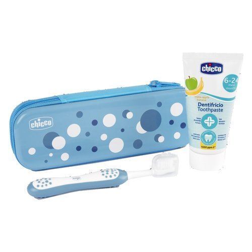 New Set igiene orale Chicco 120980 6m+ Azzurro