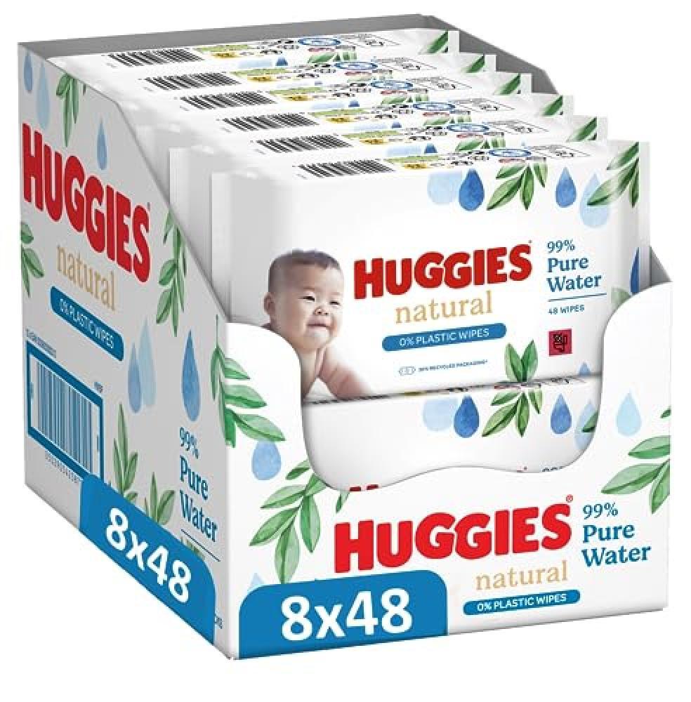 (TG. 1 unit  (Confezione da 1)) Huggies Pure Salviette Umidificate Biodegradabil