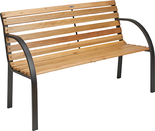 PANCHINA IN GHISA e LEGNO "ORACLE" PAPILLON 122x60xH80