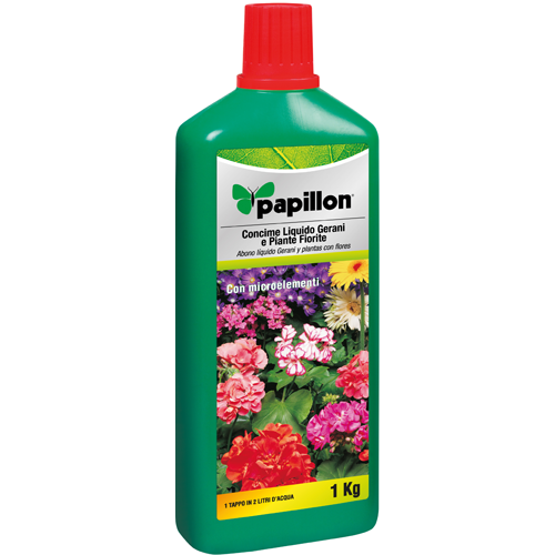 Abono Liquido Papillon Geranios y Flores 1kg