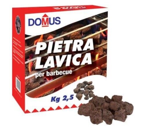 PIETRA LAVICA 2,5KG PER BARBEQUE DOMUS