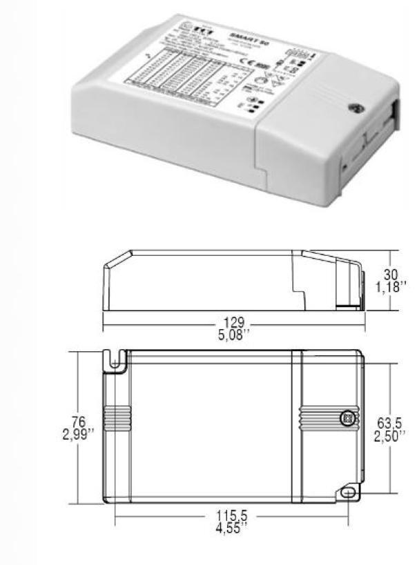 Alimentatore per led Tci Smart 50 IP20 in corrente continua con DIP-SWITCH - 122