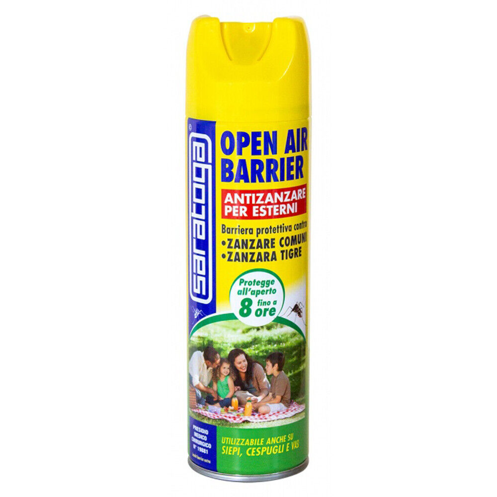 ANTIZANZARE SPRAY ZANZARE PER ESTERNI OPEN AIR BARRIER SARATOGA 500ml
