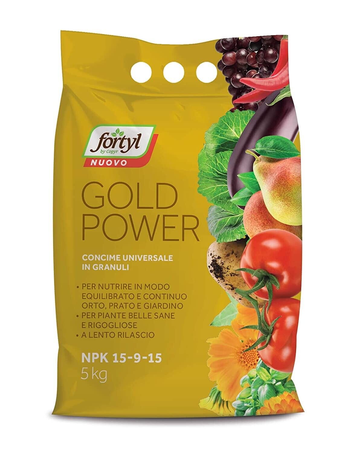 Copyr | Fortyl nuovo GOLD POWER. Concime universale in granuli. NPK 15-9-15. 5kg