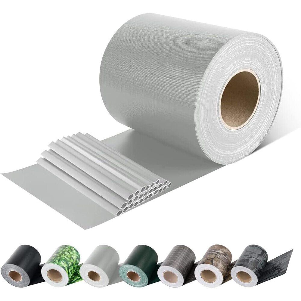 FASCIA FRANGIVISTA COPRENTE RINGHIERE PVC H.19cm L.35m GRIGIO C. + 20 CLIPS EFFE