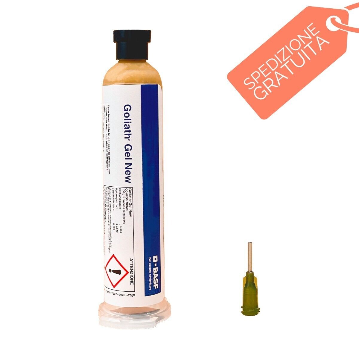 NUOVO Basf Goliath Gel New Scarafaggi Blatte Cartuccia 30 g