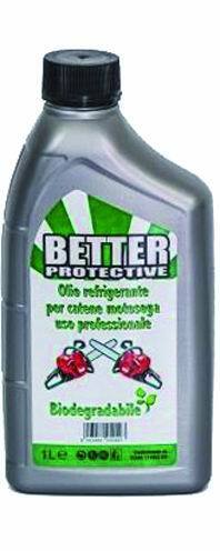 OLIO PROTETTIVO LUBRIFICANTE VEGETALE MOTOSEGA ELETTROSEGA CATENA BARRA LT 1