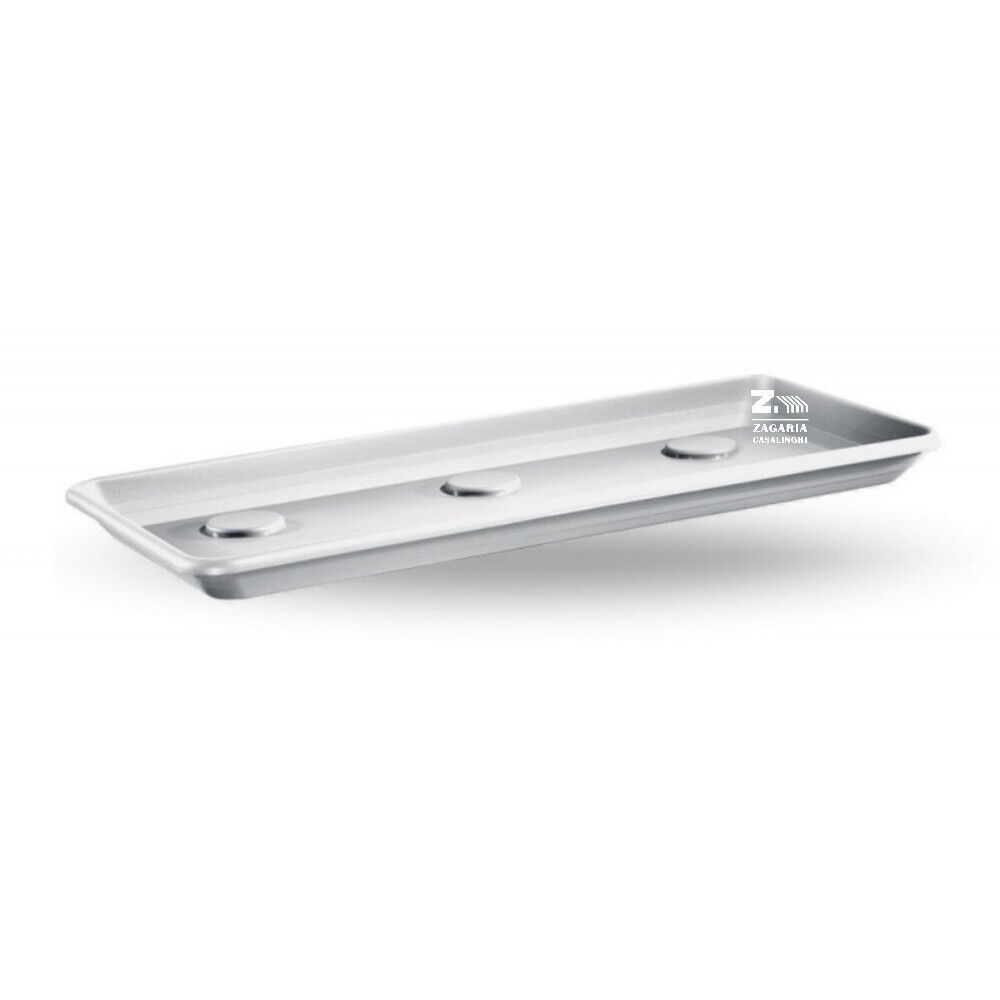 SOTTOFIORIERA SOTTOVASO ANTHEA BIANCO CM 55 X 27 X 3 H PER FIORIERA CM 60
