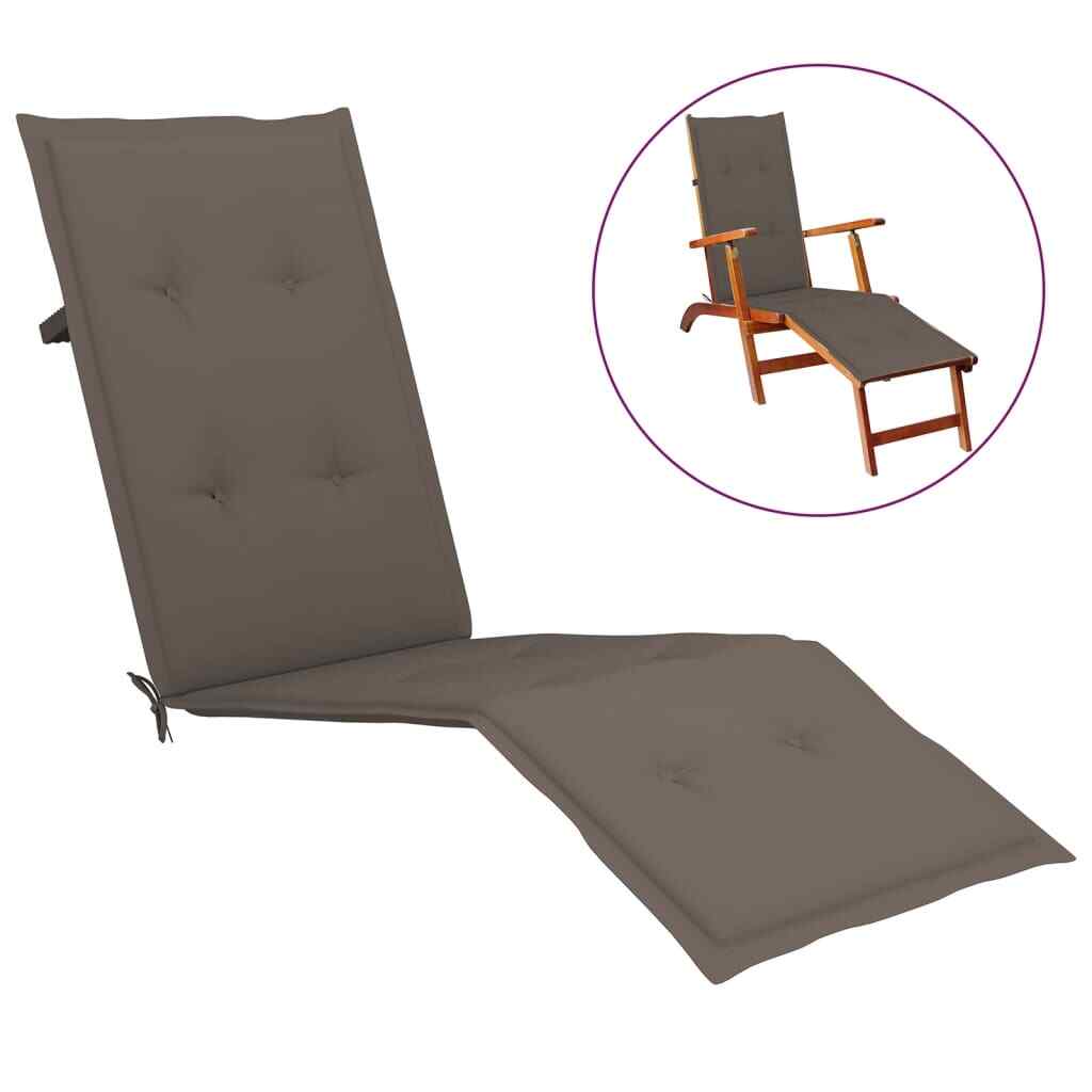 AX Cuscino Grigio Talpa Universale Terrazza 75/105x50x4cm Elegante Decor 314181