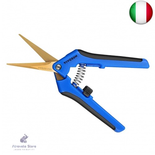 VIVOSUN Giardinaggio 16,5 Centimetri con Lame curve rivestite in Titanio,