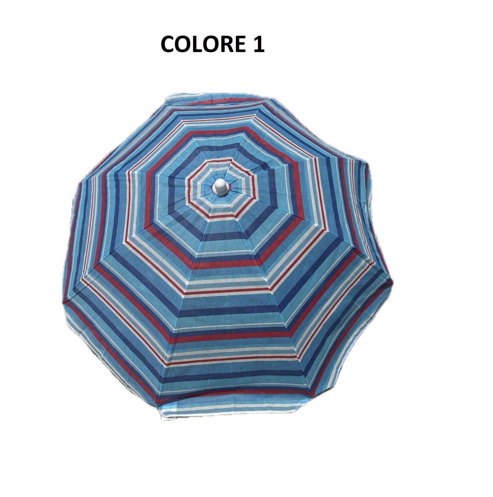 Ombrellone Mare Spiaggia Giardino BTX Amalfi Diametro 180cm 8 Stecche Antivento