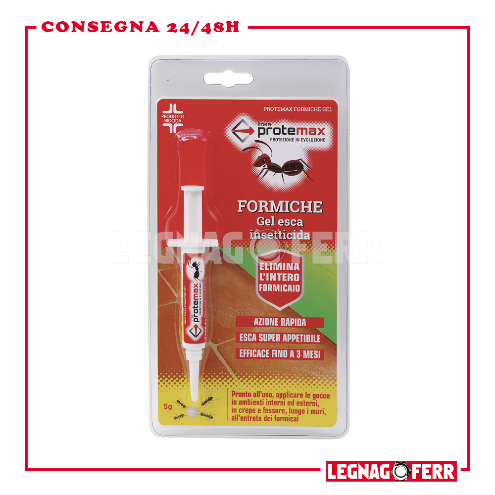 Formiche Gel 5 gr Esca Insetticida Biocida Azione Rapida Protemax!