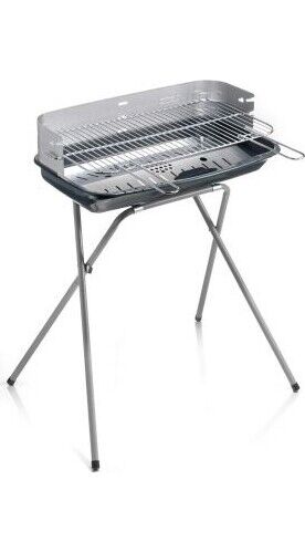 Barbecue Carbonella BBQ Portatile Acciaio 60x36x80h cm - Ompagrill 60400