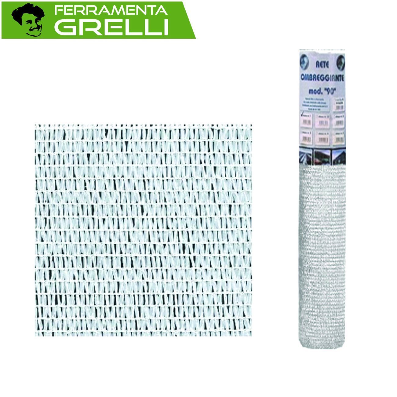 RETE OMBREGGIANTE "NORMALE" 90% BIANCA IN MINIROLL  • mt 1h  rot. mt 3
