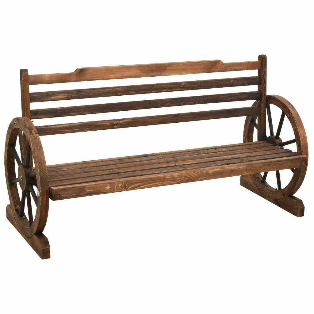 AX Panca Giardino Panchina 142x61x78cm Ergonomica MAX 120kg Legno nuovo + 313892