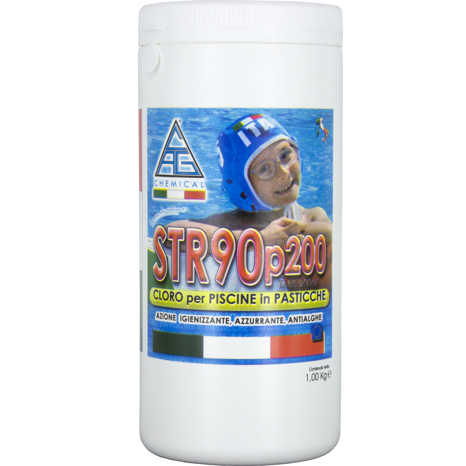 Cloro In Pasticche Da 200 Gr Per Piscina Disinfettante Antibatterico 1kg