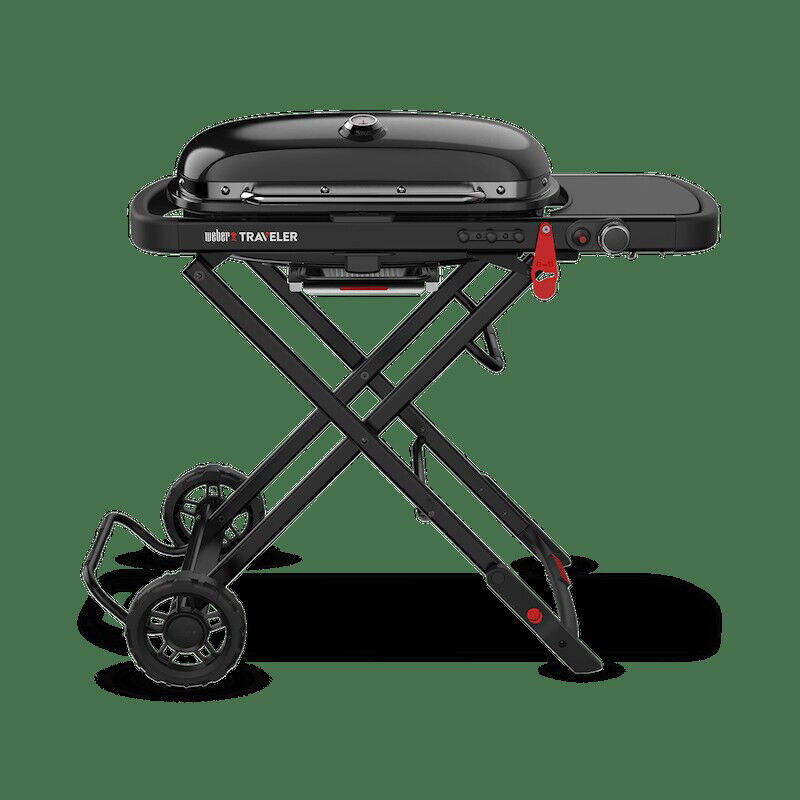 WEBER Barbecue a gas BBQ Portatile richiudibile griglie ghisa Traveler Stealth