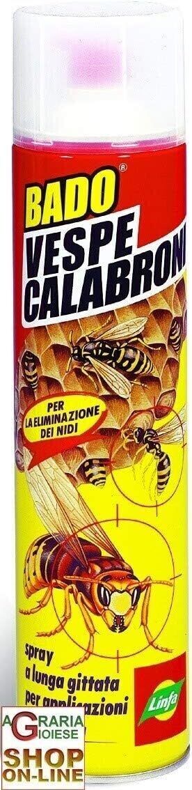 Insetticida Spray Bado vespe e calabroni linfa 600ml