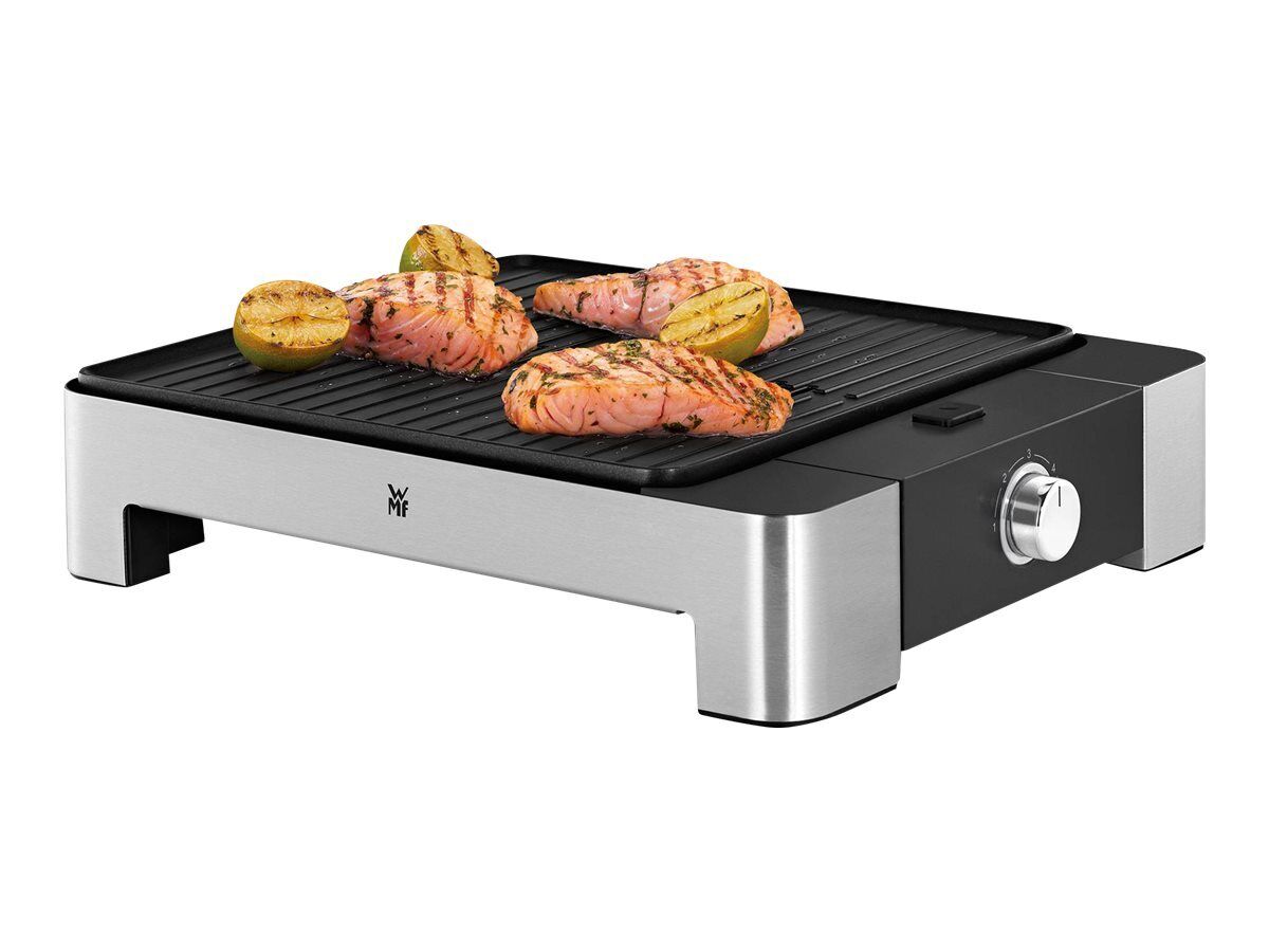 WMF LONO Tischgrill Quadro Nero Cromo Cromo Quadrato Piastra 0415190011
