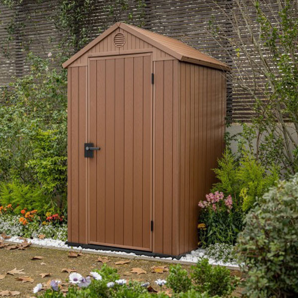 Casetta da Giardino Porta Attrezzi 125,8x117x205 cm Evotech+ Keter Darwin 4x4