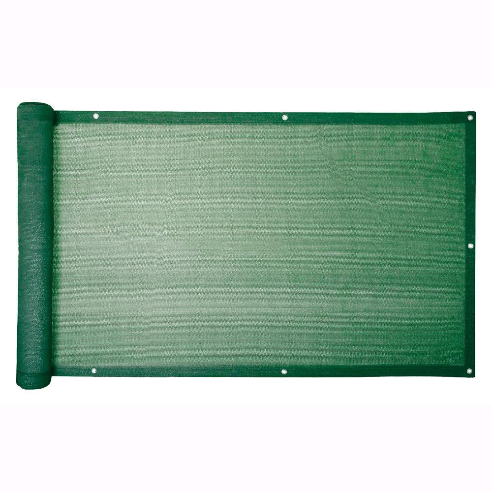 Telo Rete Ombreggiante Privacy per Balconi Verde Frangivista 160 gr/mq 75x600 cm