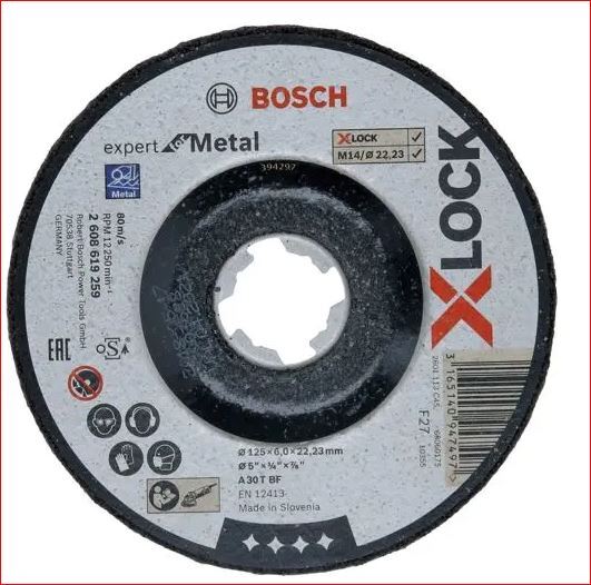 Bosch  x-lock mola da sbavo 125x6mm efm 3165140947497