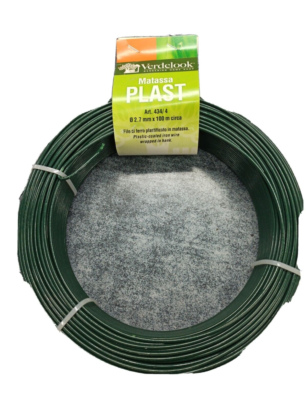 MATASSA FILO DI FERRO PLASTIFICATO VERDE MT100 DA 2,7MM GIARDINO  RECINZIONI