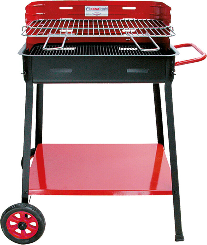 FILCASALINGHI Barbecue a carbonella BBQ da giardino 53x39x 80 h cm 850 LUX