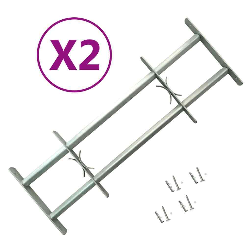 Grate per Finestre Regolabili 2 pz 700-1050 mm vidaXL