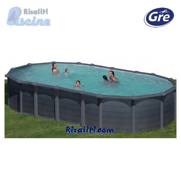KITPROV6188GF PISCINA FUORITERRA PANNELLI GRE CAPRI CM 610X375XH132