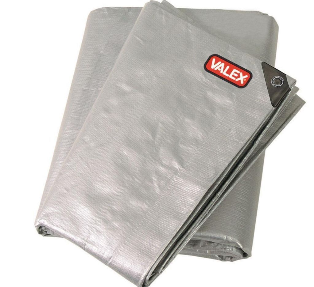 TELO TELONE CON OCCHIELLI IN POLIETILENE 220 G/MQ 4x5 MT VALEX 1454290 GRIGIO