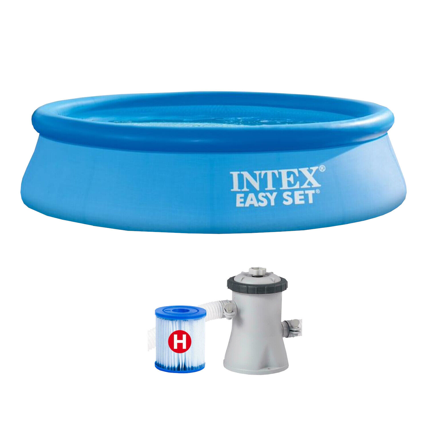 Intex 28122 Piscina Easy Set Rotonda con Pompa Quick Up per Bambini 305x76 cm