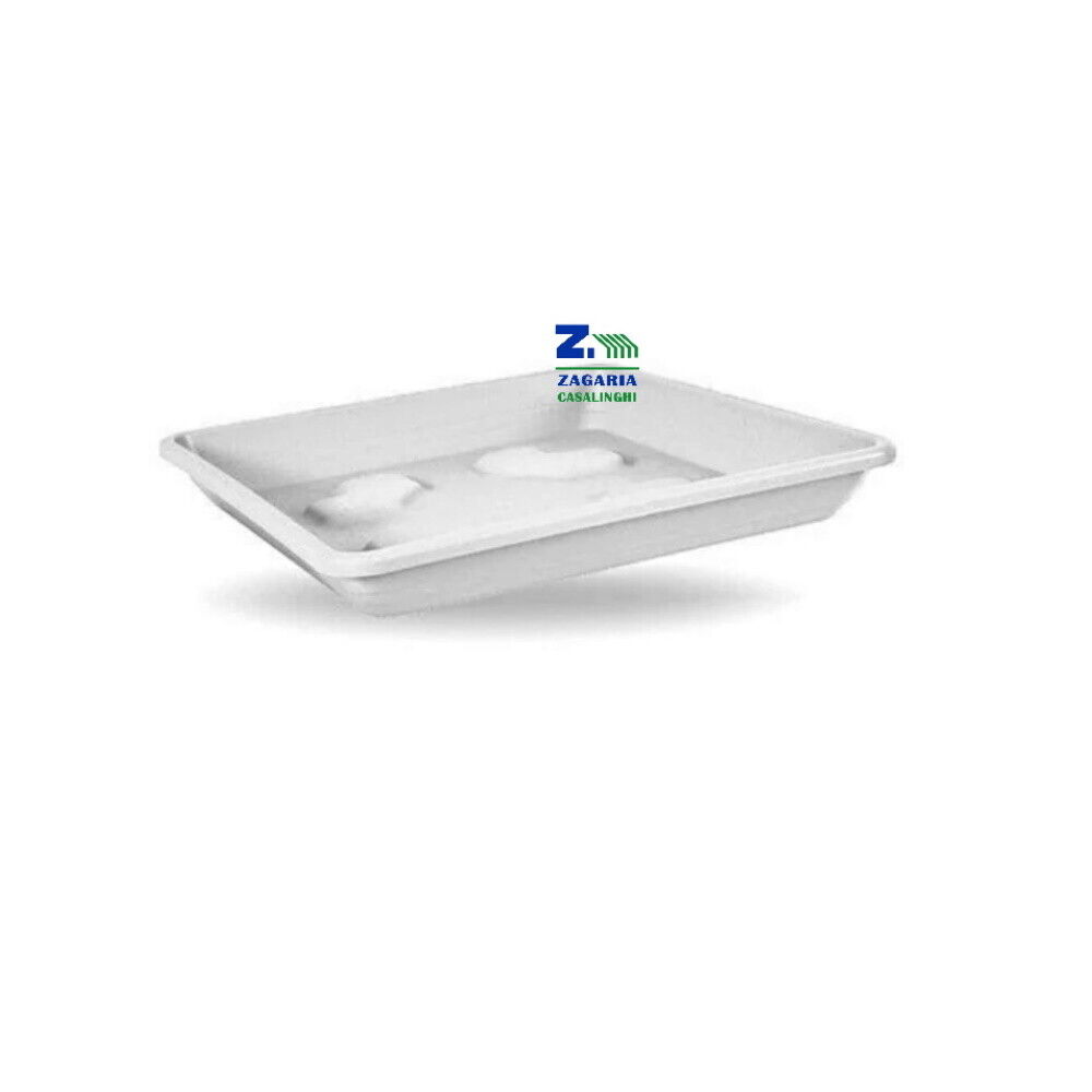 SOTTOVASO QUADRATO IN PLASTICA CM 42X42 COLOR BIANCO PER VASO QUADRATO CM 45X45